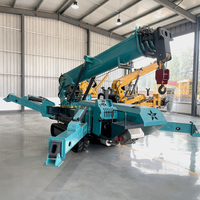 Grue araignée diesel 3t 5t de bonne qualité, télécommandée, sur chenilles, hauteur de levage 16,8 m, faible consommation de carburant