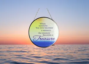 Customized UV Printing "Memory" Hanging Pendant Round Wall Hangings Home Decor