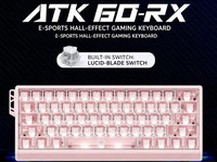 ATK 60RX Mechanical Gaming Keyboard 61Keys Wired RGB Hall Effect Magnetic Switch Hot-Swappable Wired Magnetic