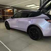 Film de protection de peinture TPU WRAPMASTER Premium 7,5 mil, couleur changeante, effet métallique, argent cristal, violet fantôme, brillant, pour voiture