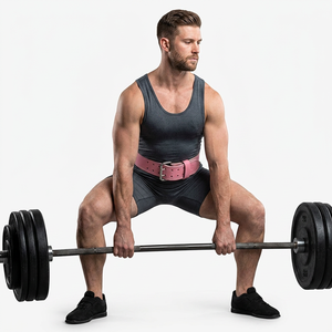 Ceinture de musculation en cuir robuste pour homme et femme, idéale pour la musculation et les entraînements de fitness - Product Image 1