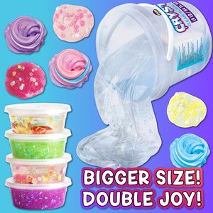 Enorme secchio di melma trasparente vetroso giocattolo per bambini grande pacchetto di melma di cristallo regalo Jumbo <span class=keywords><strong>Slime</strong></span> <span class=keywords><strong>Kit</strong></span> per ragazze ragazzi festa presente - Product Image 2