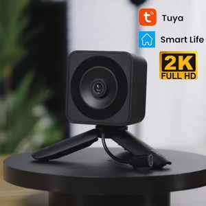 Tuya 2K HD 5MP Home Time Display Mini Magnetic Stick-on Glass Network Mini Wireless WiFi IP CCTV Surveillance Security <b>Cameras</b> - Product Image 1