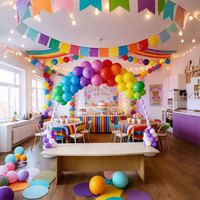 Support d'arche de ballons de mariage réglable pour table avec 10 tiges en PE pour la décoration d'événements