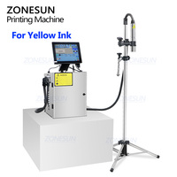 ZONESUN vidrio Metal acero plástico PVC cartón número de lote marca de logotipo puede codificación de fecha impresora de inyección de tinta máquina de impresión de código Digital