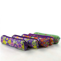 Prix de gros usine, conception personnalisée, sac de papeterie scolaire mignon, trousse à crayons en néoprène Kawaii, sac portable pour pinceaux de maquillage