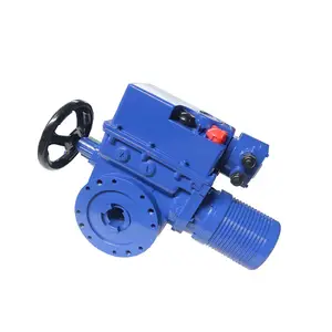 4-20mA electric actuator flange link DN200 regulating valve 380V remote PLC control valve 500Nm multi-rotary electric actuator