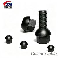 Écrou de mineurier sphérique métrique personnalisé, direct usine, M32 M36, en acier 40Cr, pour boulon d'ancrage hexagonal, grade 8, oxyde noir, haute résistance, pour l'exploitation minière