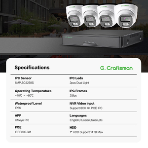 <span class=keywords><strong>GX</strong></span>-HFD-M5C-K4 5MP 8 canaux CCTV caméra système pas cher <span class=keywords><strong>prix</strong></span> OEM ODM petit quantité minimale de commande personnalisation NVR usine en gros - Product Image 2