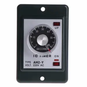 Vendita calda di 0-60 secondi/minuti Power On Delay Timer Tempo di relè w socket base AC 220V AH2-Y