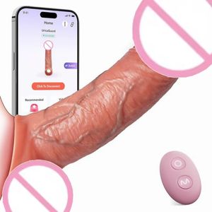 Alat Pembesar <span class=keywords><strong>Penis</strong></span> Pria Kontrol Aplikasi, Sarung <span class=keywords><strong>Penis</strong></span> Silikon Lunak Berongga, Pembesar <span class=keywords><strong>Penis</strong></span>, Dapat Digunakan Kembali, Tahan Air, Dildo 10 Kecepatan - Product Image 6