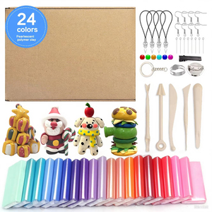 Bview Ensemble d'argile polymère métallique écologique 24 couleurs argile à <span class=keywords><strong>modeler</strong></span> réutilisable pour les enfants - Product Image 6