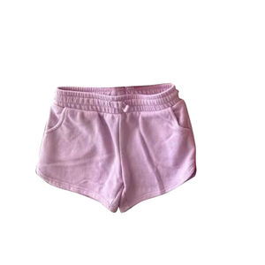 SS0851 ชุดเสื้อผ้าเด็ก/เด็กเล็กขายส่ง กางเกงขาสั้นสีม่วงพิมพ์ลายสำหรับฤดูร้อน ผ้าฝ้ายผสมสแปนเด็กซ์ สไตล์บูติก - Product Image 1