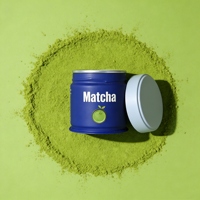 Boîte de rangement en fer blanc de qualité alimentaire avec gravure de logo personnalisée, contenants en métal colorés pour matcha, tailles sur mesure