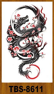 TBS8601-8656 Nghệ Thuật Cơ Thể Hình Xăm Tạm Thời Dán Bán Buôn Sói Maria Chéo Sư Tử Sọ Hổ Hoa Ấn Độ Sói Cho Phụ Nữ - Product Image 4