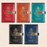 Journaux en cuir doublés lignés en gros Power Bank en cuir Pu Cahier B6 Carnets de notes en papier scolaire personnalisés avec logo