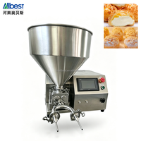 Inyector Automático de Crema, Mermelada y Relleno para Pasteles y Pan, de Acero Inoxidable de Grado Alimenticio, 500w, 220v, de Sobremesa, para Panadería, 10l, 20l