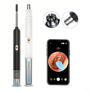 ชุดอุปกรณ์ทำความสะอาดจมูกและหูแบบพกพาพร้อมกล้อง LED สำหรับส่องตรวจภายใน  วัสดุ ABS สแตนเลส กันน้ำ กำจัดขี้หูด้วยไฟฟ้า  ลดราคาพิเศษ - Product Image 1