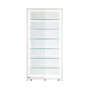 Vitrine murale en aluminium blanc <span class=keywords><strong>Fame</strong></span> Vitrine en verre pleine vision Vitrine pour <span class=keywords><strong>magasin</strong></span> de détail Vitrine en verre - Product Image 2