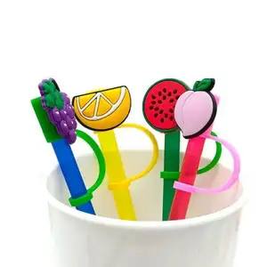 Best Selling Reusable straw cover Including Square Spill Stopper Round Leak Stopper and 2 Straw Cover cover clog charms