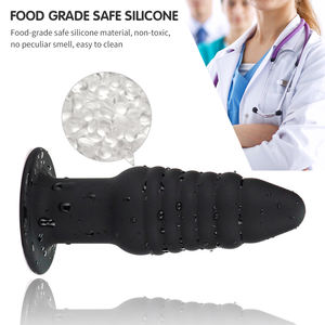 Kostenlose individuelle Schachtel - 10 Frequenzen Vibration Analsecke Sicherheit Silikon Po weibliches Masturbationswerkzeug Prostata-Massagegerät erotische Spielzeuge - Product Image 3