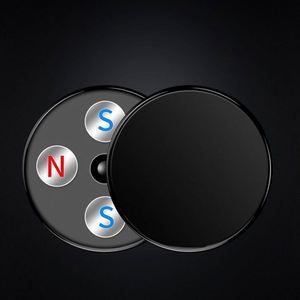 Support magnétique pour téléphone portable Cj65 en alliage d'aluminium créatif à double aimant à rotation 360° pour voiture - Product Image 3