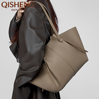 Sac à main pour femme de haute qualité, design tendance, grande capacité, sac à main en cuir véritable de luxe avec fermeture ouverte