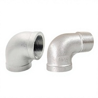 Coude mâle égal forgé en acier inoxydable 304 de haute qualité, 1/2 pouce, DN15, haute pression, plaqué, marque YC, approvisionnement direct usine