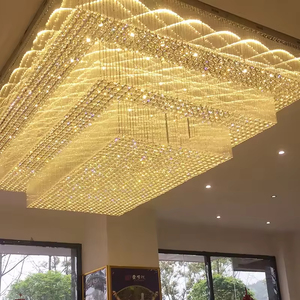 Illuminazione Personalizzata per Sale da Ricevimento, Moderno Lampadario di Cristallo LED di Lusso per Club, Matrimoni, Hotel e Ristoranti - Product Image 1