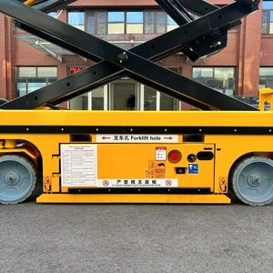 8 м 10 м самоходная гусеничная ножничная подъемная Мобильная гидравлическая электрическая Рабочая платформа для строительных лесов - Product Image 4