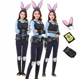 Costumes de déguisement pour adultes et enfants, <span class=keywords><strong>lapin</strong></span> détective, film télévisé, <span class=keywords><strong>lapin</strong></span> mignon et renard cool, ensemble de costumes pour Halloween, cosplay - Product Image 1