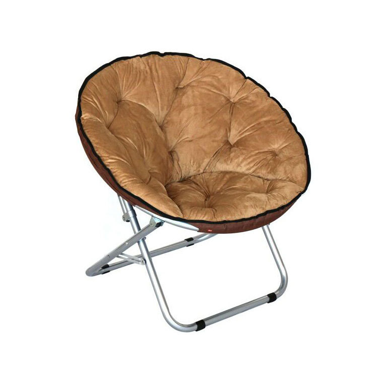 Padded Camping Leisure Foldable Adult Moon Chair Set Washable