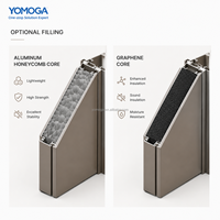 Juego de Puertas Interiores Yomoga de Aluminio Puro con Interior de Panal de Abeja, Insonorizadas y Resistentes a la Humedad, para Villas y Apartamentos