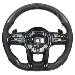 <span class=keywords><strong>Volant</strong></span> en cuir en fibre de carbone pour Mercedes Benz AMG W204 W205 W211 W203 W212 W176 W213 Cla <span class=keywords><strong>W210</strong></span> W124 W177 W221 - Product Image 1