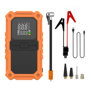Arrancador de batería con bomba de aire de coche, herramienta de emergencia para Inflador de aire de coche, batería MAX150PSI, bomba portátil para bicicleta/bolas - Product Image 6