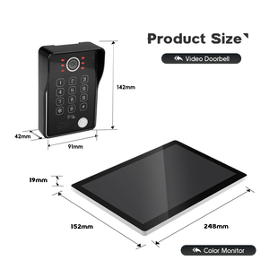 Sistema de Intercomunicación con <span class=keywords><strong>Videoportero</strong></span> Tuya de <span class=keywords><strong>2</strong></span> Cables, <span class=keywords><strong>Kit</strong></span> de Timbre con Cámara Metálica a Color para Uso en Exteriores - Product Image 4