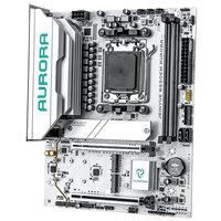 Carte mère JGINYUE B650EM AURORA Micro ATX compatible avec les processeurs AM5 Ryzen 7000/8000/9000 pour ordinateur de bureau