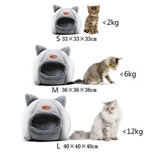 Nueva comodidad para dormir profundo en invierno, alfombrilla para Cama de Gato, cesta, productos para casa de perro pequeño, tienda de campaña para mascotas, nido de cueva acogedor para interiores - Product Image 6