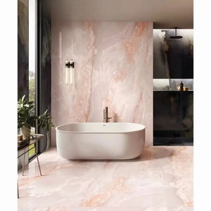 Dalles de Luxe en Onyx Rose Design Moderne Panneau de Grande Taille en Quartzite Rose Naturel Rétroéclairé avec Finition Cristalline - Product Image 3