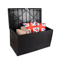 Boîte de rangement en rotin, Style coréen, capacité de 450l, 118gal