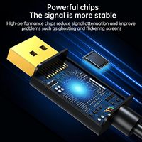 Kabel Biaze DP ke HDMI 4K 60Hz Berlapis Emas dengan Selubung PVC 10ft/3m Adaptor Male Male untuk PC Laptop TV Monitor Proyektor Gaming