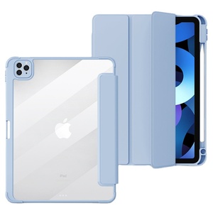 Capa Teclado OLP para iPad Mini 6, Triarticulada, Couro PU, Acrílico Transparente, Capa Protetora Antichoque/Antiágua/Antipoeira com Abertura Automática - Product Image 2
