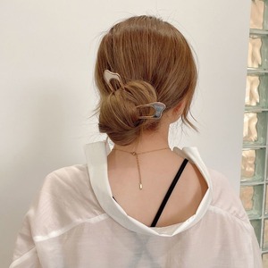 Venta al por mayor, horquilla de pelo francesa en forma de U, palillos de pelo de metal Vintage para <span class=keywords><strong>mujer</strong></span> - Product Image 3