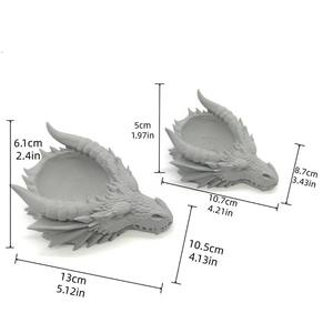 Impression 3D transfrontalière, design tête de <span class=keywords><strong>dragon</strong></span> gothique sombre, plateau de rangement multifonctionnel, plateau à bijoux, <span class=keywords><strong>bougeoir</strong></span> - Product Image 6