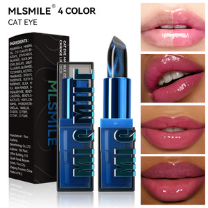 MLSMILE Nuevo Lápiz Labial Mejorado con Efecto Ojo de Gato que Cambia de Color con la Temperatura, Tono Personalizado, Brillo Fino, No se Transfiere, Bálsamo Labial que Reacciona al Estado de Ánimo - Product Image 1