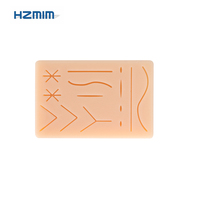 Almohadilla de Silicona para Práctica de Sutura, Marca HZMIM, Certificación CE ISO, Modelo Anatómico de Piel con Heridas para Entrenamiento Médico, Gran Venta
