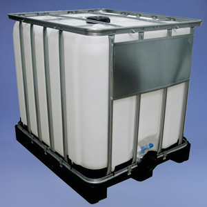 Réservoir d'eau carré en PE de qualité alimentaire avec cage en acier, hermétique et antivol, capacité 5000-100000L, pour stockage de produits chimiques et pompage - Nouveau - Product Image 1