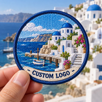 Patchs brodés APEX Seaside Village, logo de marque, motif personnalisé, patchs brodés de luxe à coudre