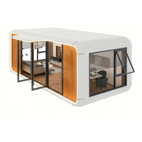 XWER Luxury Apple Cabin Maisonnette Modulaire Préfabriquée 20ft/40ft avec Salle de Bain pour Hôtels & Resorts Glamping