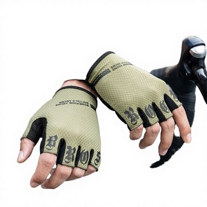 Gants de vélo de montagne demi-doigts d'été en polyester, antichoc, antidérapants, respirants, livraison rapide - Product Image 3